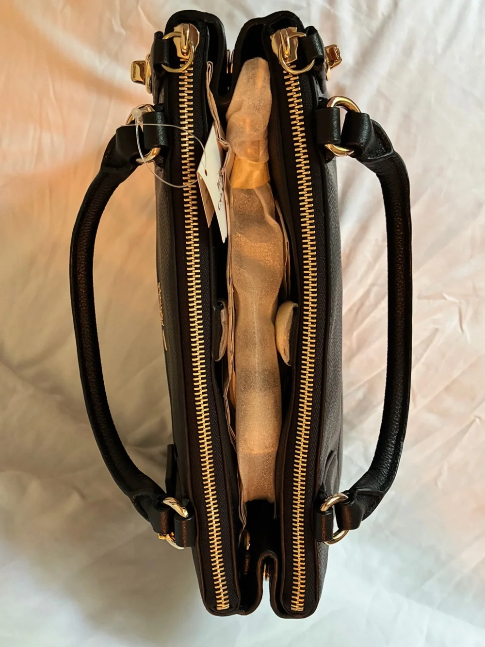 COACH Small Turnlock Borough Bag in Pebbled Leather